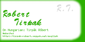 robert tirpak business card